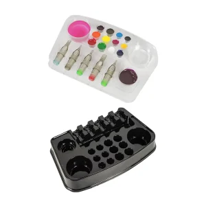 12 Disposable Color Palette Factory Direct Tattoo Supply Plastic Tattoo Holder Tray for Ink