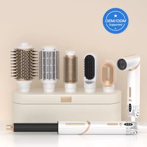 1200W High Speed BLDC Motor 6 in 1 Hot Air Brush Ionic Wet to Dry Multi Styler Blow Dryer
