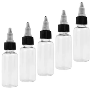 120ML 90ML 60ML 30ML 15ML Empty Tattoo Ink Plastic Transparent Bottle