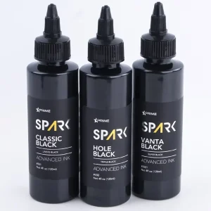 120ml/4oz Professional 3 Series Classic Black Hole Black Vanta Black Tattoo Black Ink for Tattooing and Body Art