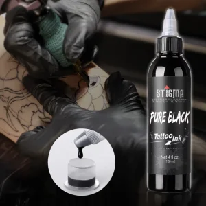 120ml Permanent Tattoo Ink Black White Makeup Pigment Eyebrow Hair Body Art Painting Color Supply