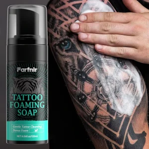 120ml Tattoo Wash Deep Cleansing Tattoo Ink Wash Foaming Tattoo Cleanser Tattoo Aftercare Repair Moisturizing Foam