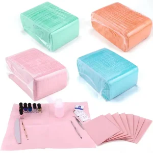 125 Pieces Tattoo Dental Bibs Sheet Cleaning Dental Bib Piercing Table Sheets Waterproof Paper Manicure Store Dental Bibs
