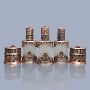 12ml Plastic Luxury Dropper Bottle for Serum Oil Face Essential Oil & Perfume with Jewel 100pcs MOQ