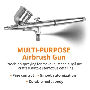 130 Airbrush Spray Gun Beauty Oxygen Nail Art Model Painting Copper Air Brush Precision Spray Tool Kit