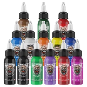 14 Colors Tattoo Ink Kit 30ml 1oz Tattoo Pigment Permanent Body Art Tattoo Ink Set for Professional Tattoo Artists