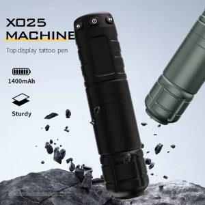 1400mAh Battery Power Digital Display Tattoo Pen Practice Tattoo Pen Machine for Play & Learn Tattooing