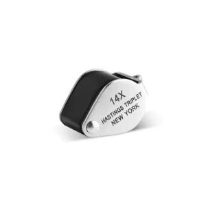 14X Hasting Loupe Diamond Gemstone Magnifier Easy Focus Professional Jewelers Loupe