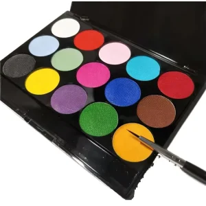 15 Color SFX Palet Makeup Premium Face Paint Temporary Water Activated Bodypaint for Halloween Carnival Easter Theme Party