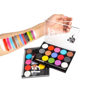 15 Color Water Activated Body Painting Kit Human Body Watercolor Coloring Agent for Facial Coating