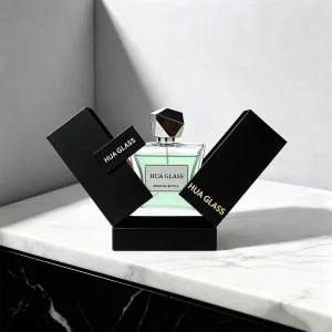 15ml 50ml 100ml Waist Shape Glass Perfume Bottle Empty Spray Bottle Faceted Cap OEM Gift Box Packaging Set
