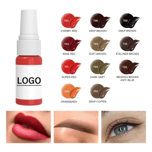 15ml Organic Semi Permanent Makeup Pigment for Eyebrows & Lips with 54 Colors