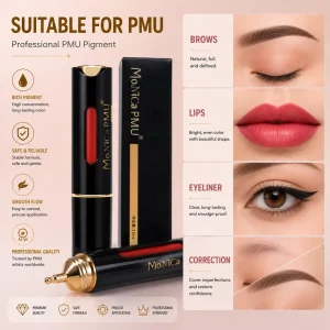 15ml PMU Organic Microblading Pigment Permanent Makeup Tattoo Ink for Brows Lips & Eyeliner
