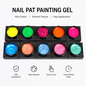15ml Stamp Painting Color Soak-Off UV Gel for Nail Stamping Black and White Nail Stamping Gel