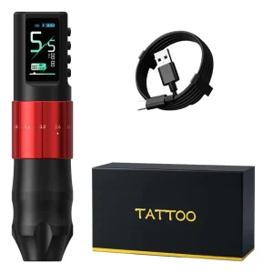 1600mAh 2.0-4.2mm Adjustable Stroke Professional Wireless Tattoo Pen Machine for Artists Body Art
