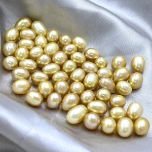 16Color Natural Freshwater Dyed Rice Shaped Pearls 6mm 8mm Pendant Perlen Fur Die Schmuck Herstellung