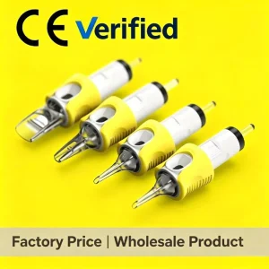 16pcs box Tattoo Cartridge Needle Disposable Sterilized Tattoo Needle Cartridges with Finger Ledge