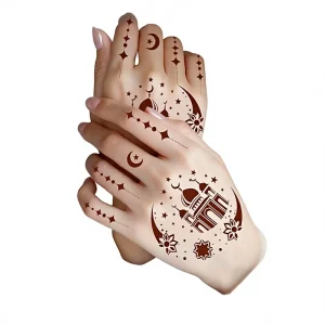 16pcs set High Quality Hollow out Template Customized Multi Pattern Temporary Tattoo Stencil for Whole Body Hand Henna