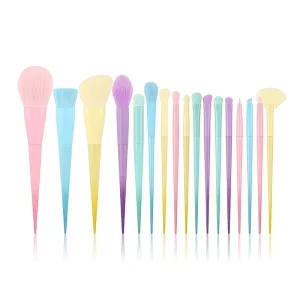 17-piece Macaron Color High-quality Professional Makeup Brush Set Including Gradient Concealer and Facial Lip Makeup Brushes