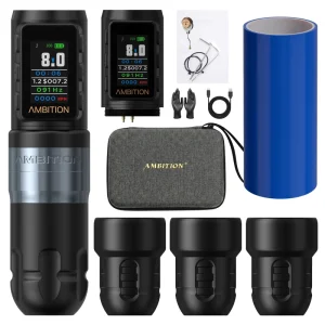 1800mAh 3.5/4.0mm Stroke Coreless Motor Professional Tattoo Gun Double Bearing Wireless Tattoo Machine Pen