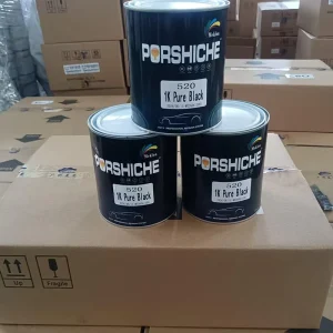 1K Solid Pure Black Basecoat Tinter Weather Resistant for Auto Body Repair