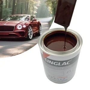 1K Transparent Iron Red Acrylic Glossy Metal rust Proof Topcoat Special Car Body Paint