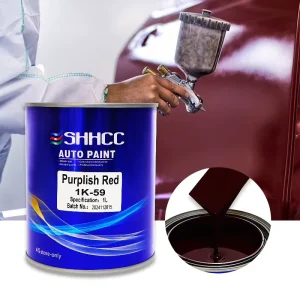 1K59 Purplish Red Acrylic Liquid Coating Spray Car Paint for Scratch Repair