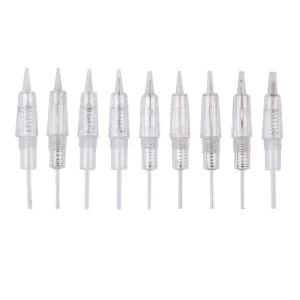 1P/2P/3P/5P/7P/3F5F/7F Screw Permanent Makeup Tattoo Needles Cartridges Sterilized Disposable 0.30mm Needle Tattoo