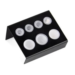 1Pc Stainless Steel Permanent Tattoo Ink Cup Holder Black Pigment Container Stand 7 Holes Microblading Tattoo Accessories