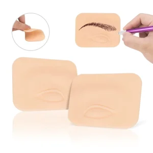 1pair Eyes 3D Eyebrow Eye Silicone Skin Microblading Practise Skin Tattoo Supplies for Permanent Makeup