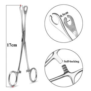 1pc Surgical Steel Locking Tweezers Pliers Piercing Forceps Clamp Nostril Septum Ear Tragus Belly Tongue Lip Piercing Tools