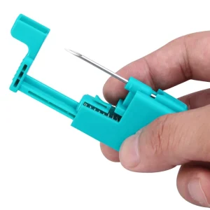 1pcs Disposable Safety Earring Piercer Machine Body Jewelry Nose Studs Piercing Tool Kit with Permanent Makeup Cartridge Needles