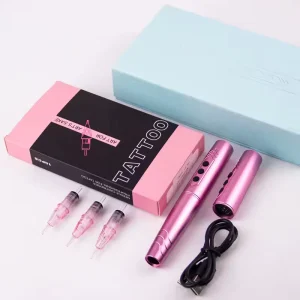 2 Batteries PMU Tattoo Machine Set Best Tattoo Machine SMP Brands Wireless Tattoo Machine Kit for Permanent Make up Brows