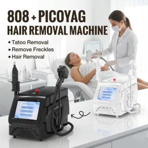 2 In 1 Pico Laser Machine Tattoo Removal And Acne Scar Removal Diode Laser Hair Removal Machine Free Hair Analyzer Device