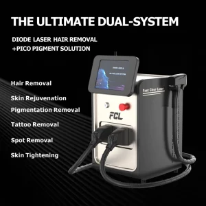 2 In1 Soprano Diode Laser Hair Removal Machine Professional 4 Waves Picosecond Laser Beauty Equipment