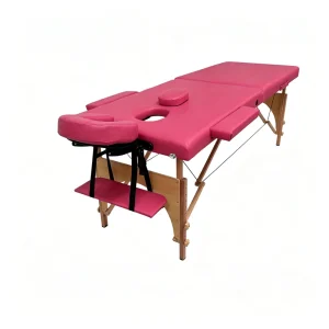 2 Section Professional Massage Bed Folding Wooden Spa Table Height Adjustable Beauty Furniture