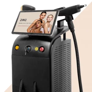 2-in-1 3000W Diode Laser and Picosecond Nd:YAG Q-Switch Laser Hair Removal Machine for Commercial Use