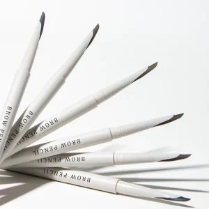 2 in 1 Powdery Precision Naginata Eyebrow Pencil Waterproof Microblading Eyebrow Brow Pencils With Brush