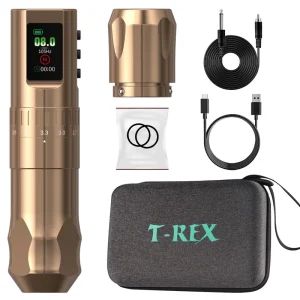 2.4-4.2mm Adjustable Stroke Powerful Coreless Motor Wireless Tattoo Machine for Artists Body Art