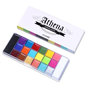 20 Colors Face Body Painting Oil Safe Kids Flash Tattoo Painting Art Halloween Party Makeup Fancy Dress Beauty Palette