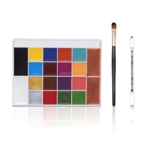 20 Colors Makeup Face Body Paint Oil Palette with Skin Wax for Halloween Carnival Cosplay Party