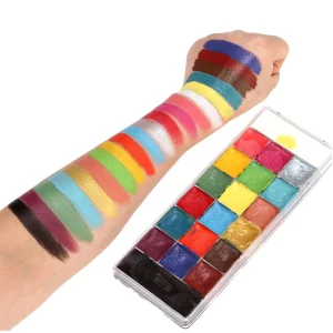 20 Colors Non Toxic Oil Based Face & Body Paint Kit for Children Festival Art Painting Set