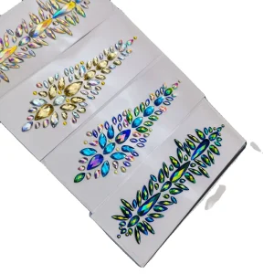 20 Designs Sexy 3D Crystal Glitter Acrylic Rhinestone Temporary Jewels Body & Face Stickers Party DIY Carnival Cosplay Decor