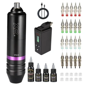 2000Mah Wireless Tattoo Kits for Beginners Complete Tattoo Machine Set