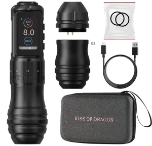 2000mAh Powerful Coreless Motor 2.2 4.2mm Adjustable Stroke Professional Wireless Tattoo Pen Machine for Artist Body Art