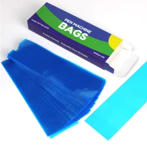 200pcs Disposable Blue Plastic Tattoo Machine Covers & Bags for Permanent Makeup Practice Private Label