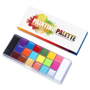 20Colors Halloween Party Custom Safe Non Toxic Face Body Paint Set for Kids