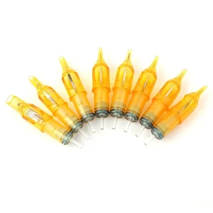 20PCS / Box Yellow High Quality PMU Tattoo Machine Needle Cartridge