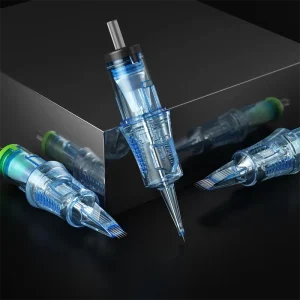 20PCS Disposable Stainless Steel Tattoo Needles Cartridge for Professional Tattoo Artists Eyebrow & Permanent Makeup Use