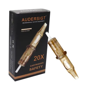 20Pcs Tattoo Cartridge Needles with Membrane Safety Cartridges Disposable Tattoo Needle for Artist